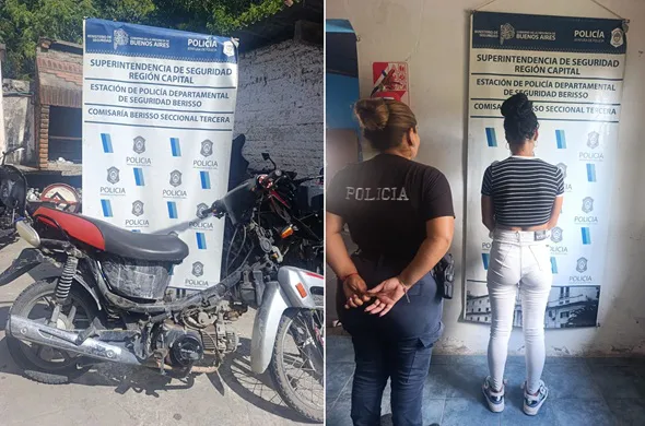 Operativo detenida moto