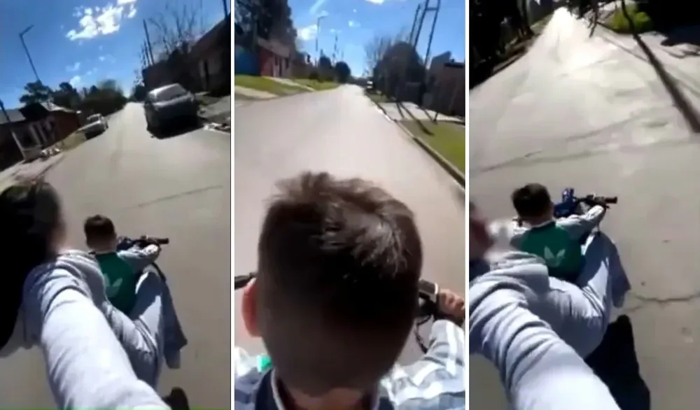 Motocicleta joven